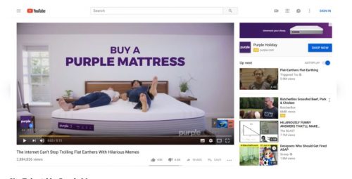 Quảng cáo Youtube của nệm Mattresses