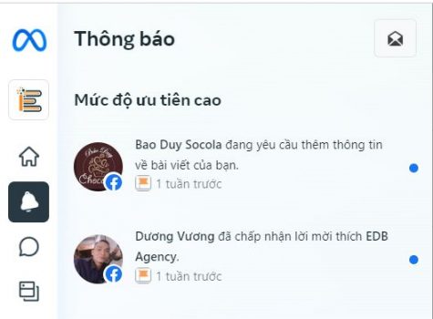 Xem nhanh các thông báo mới nhất trên trang của bạn.