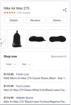 Google Shopping Ads trên điện thoại di động